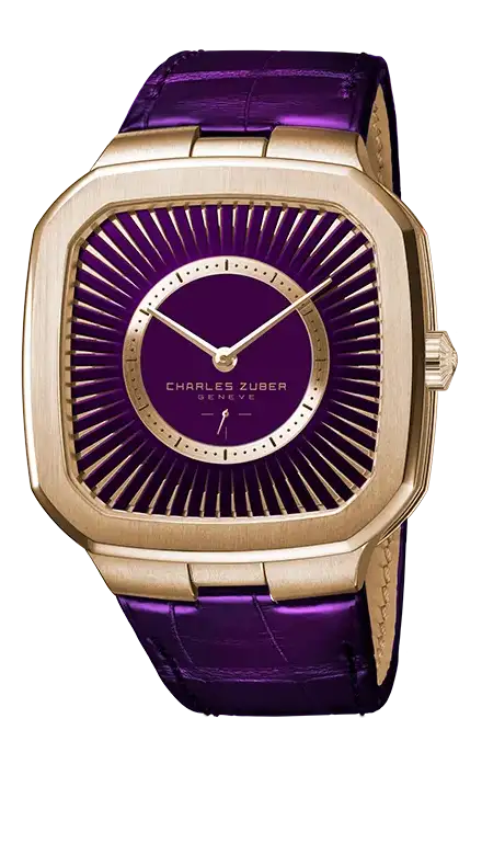 perfos 39 leather PG purple dial